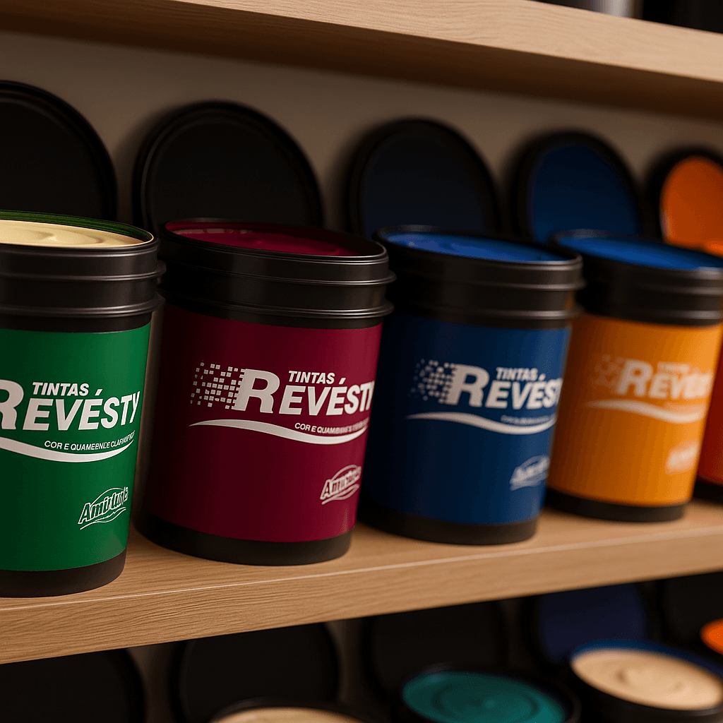 Latas de Tinta Coloridas
